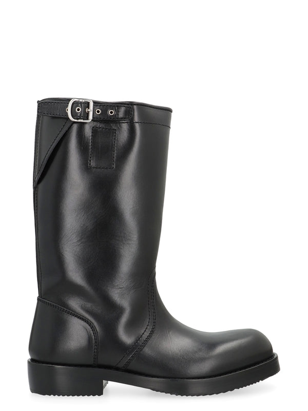Dries Van Noten Black Middle Boots