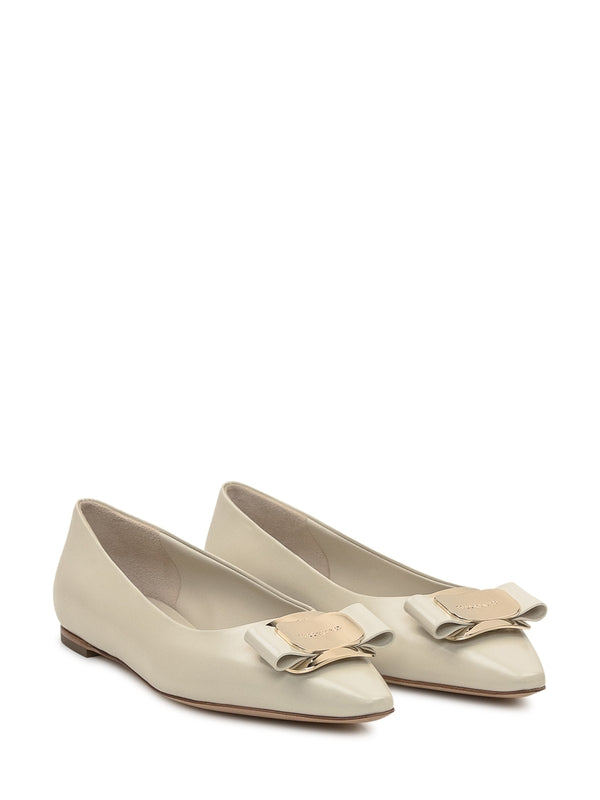 New Vara Bow Lambskin Flats