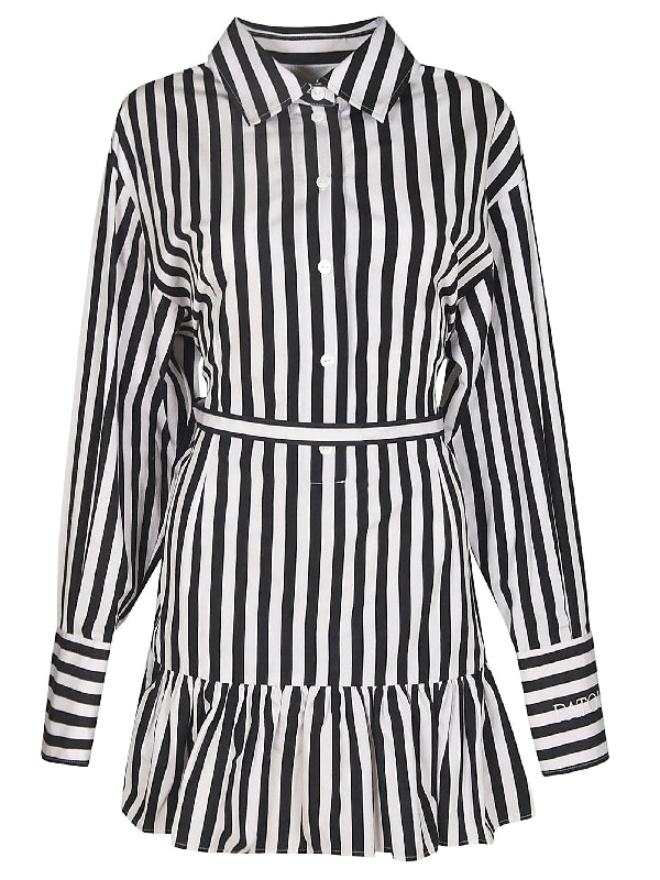 Stripe Cotton Shirt Dress