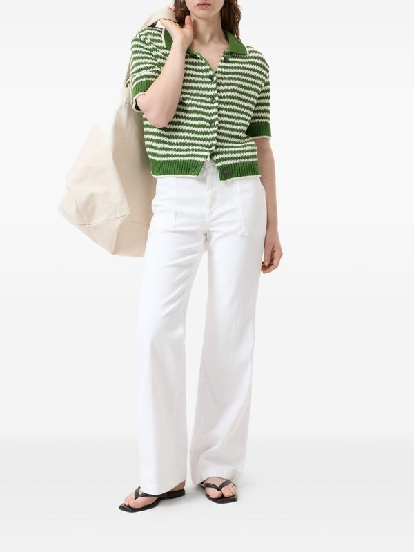 Stripe Knit
  Short Sleeve Shirt