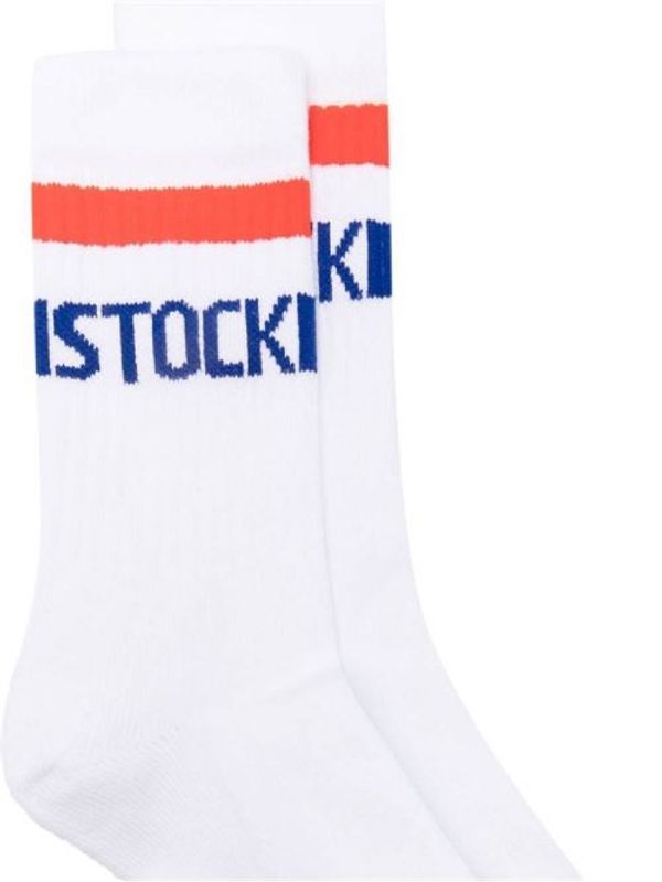 Jacquard Logo High Top Socks