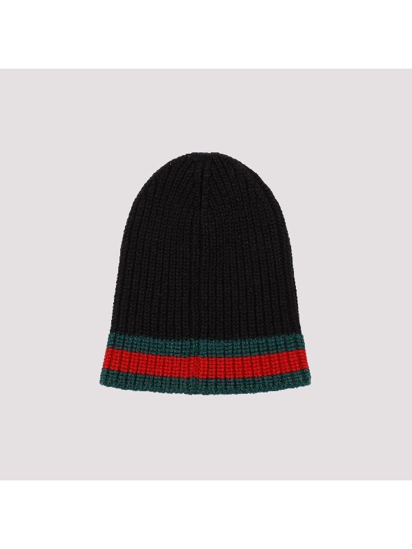 Web Trim Wool Beanie