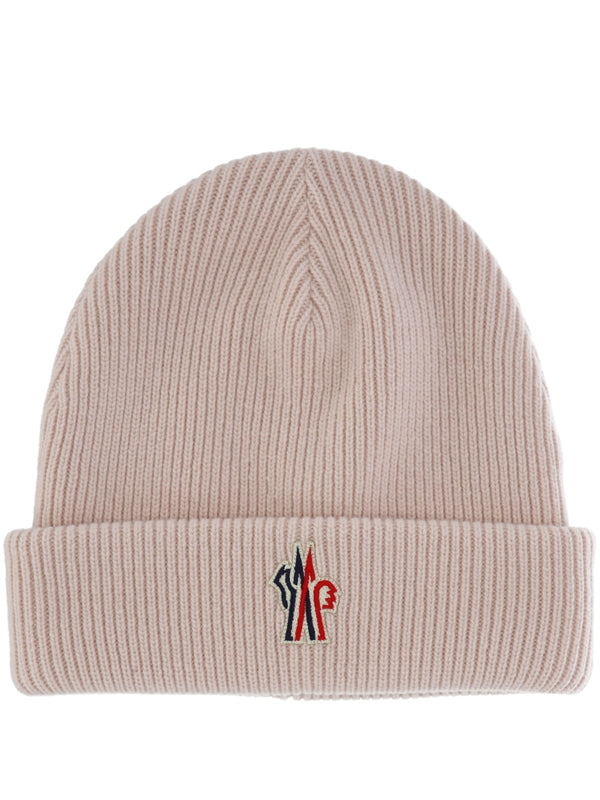 Grenoble Logo Ribbed Wool Beanie