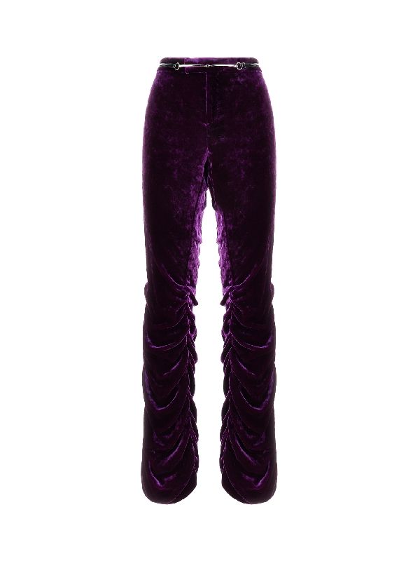 VELVET PANTS Trousers