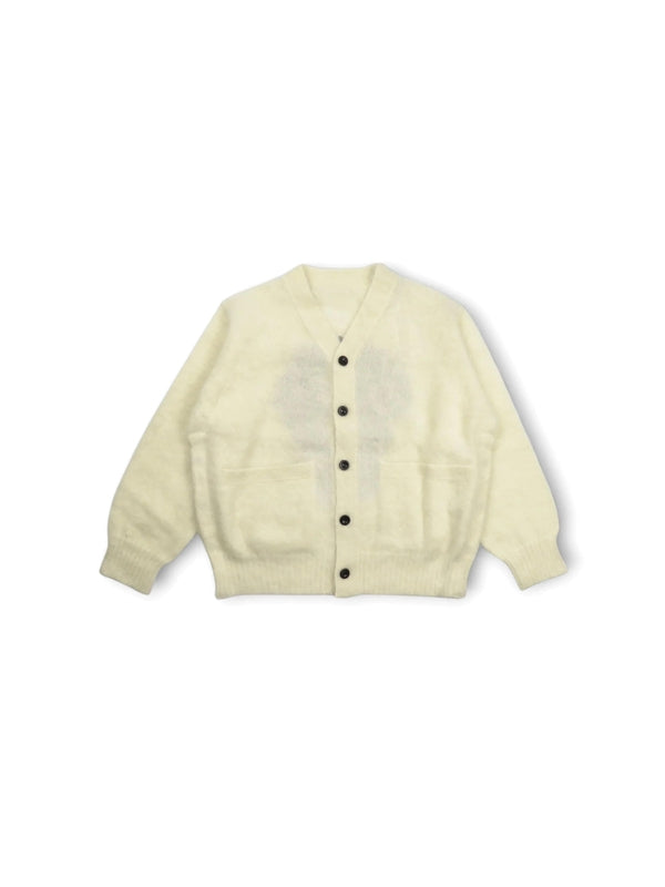 Back Jacquard Wool Cardigan