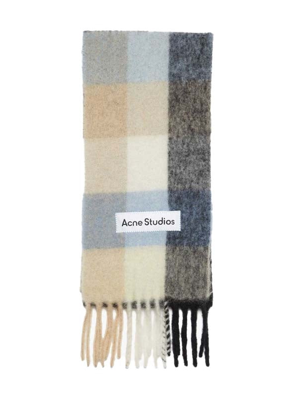 Acne Studios Mohair Check Scarf