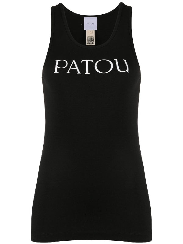 Logo Print Cotton Tank Top