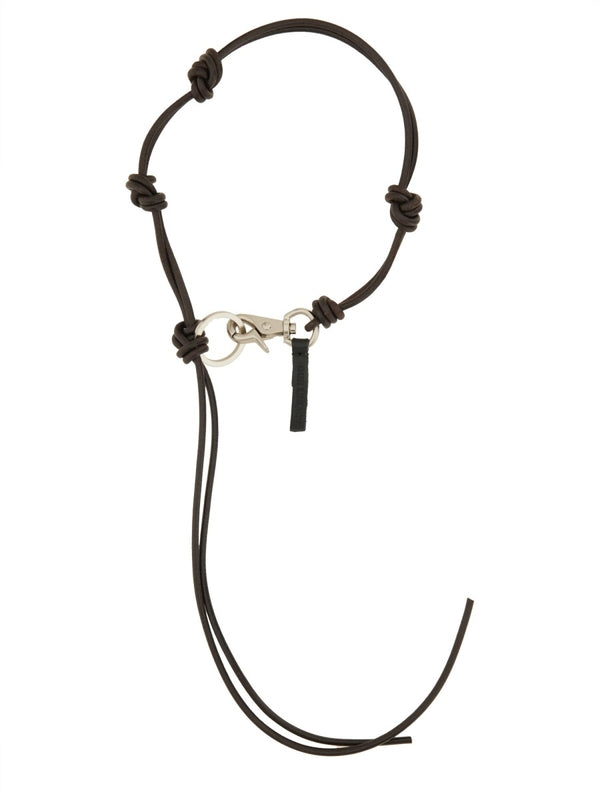 Radon Brown Leather Necklace