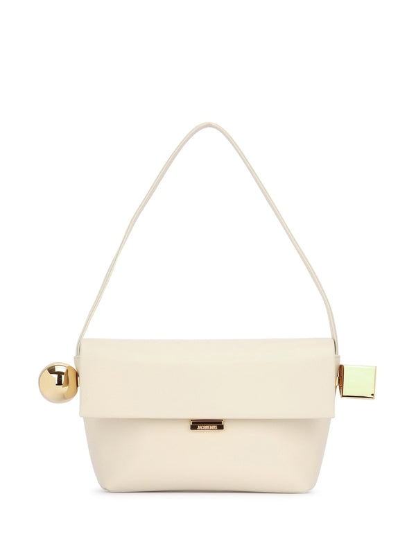 Rond Carre Leather Shoulder Bag