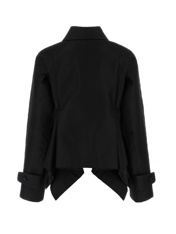 Asymmetric Cotton Blend Jacket