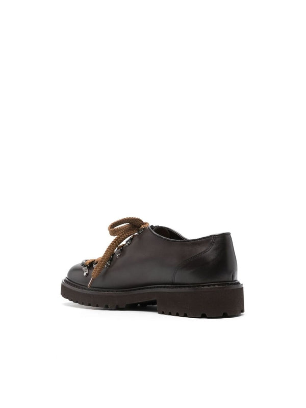 Smooth Leather Lace-Up Shoes