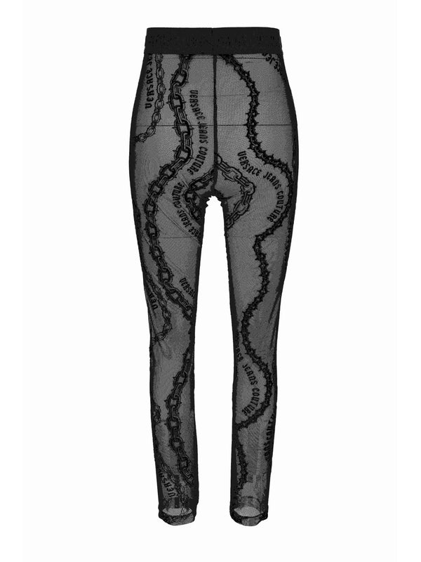 Chain Printing Sheer Leggings