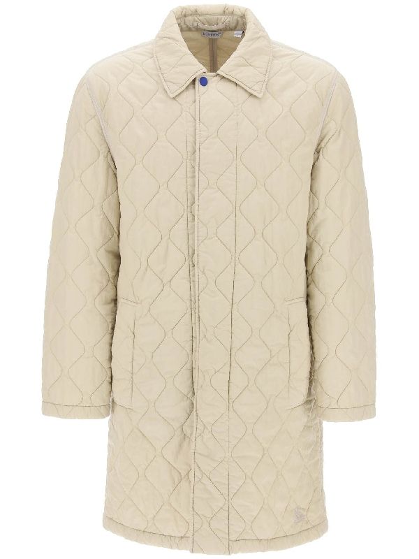 Quilted Nylon Midi Car Coat - Jente