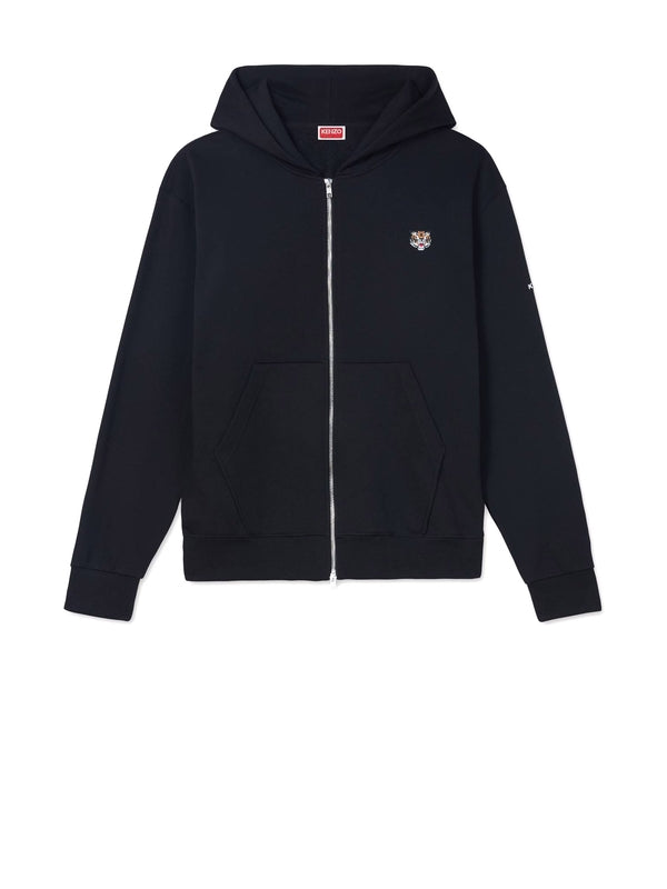 KENZO - Tiger Logo Cotton Hoodie Zip-up - Jente