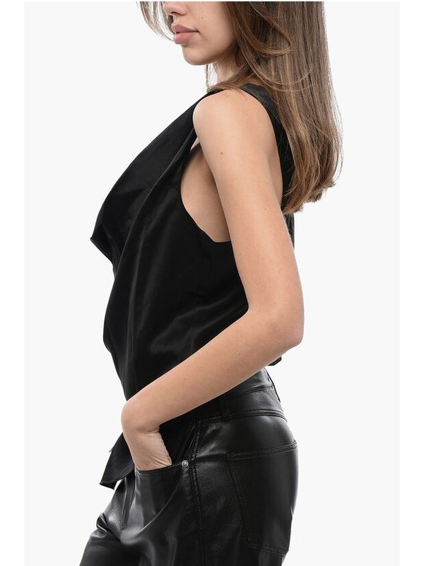 Petra Draped Sleeveless Top