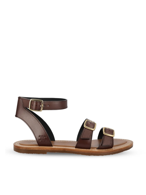 Triomphe Logo Anklet Sandals