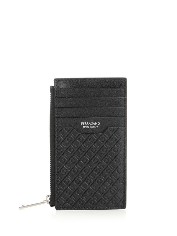 Calfskin Logo Card Wallet