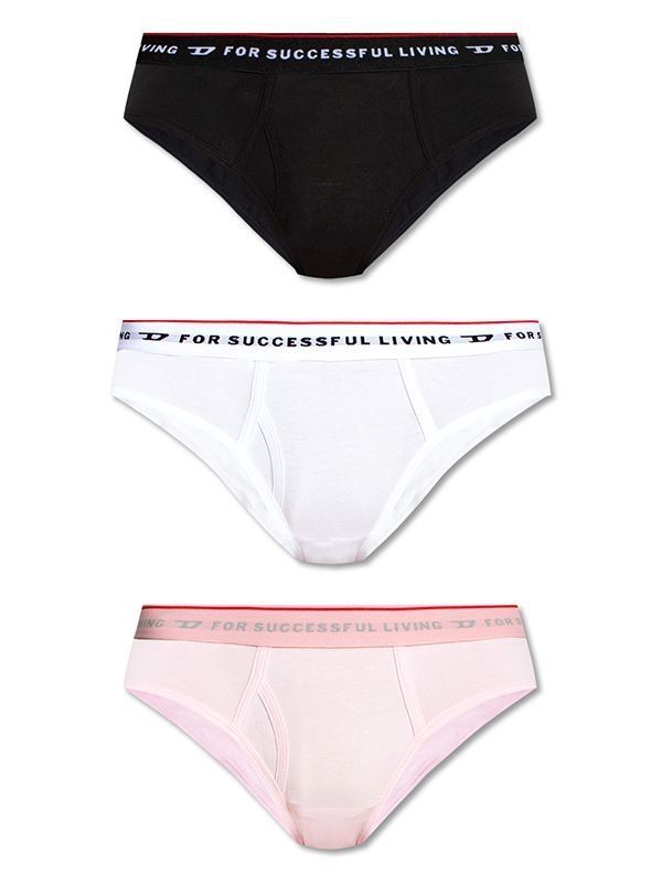 Slogan Logo Band Panty 3-Pack