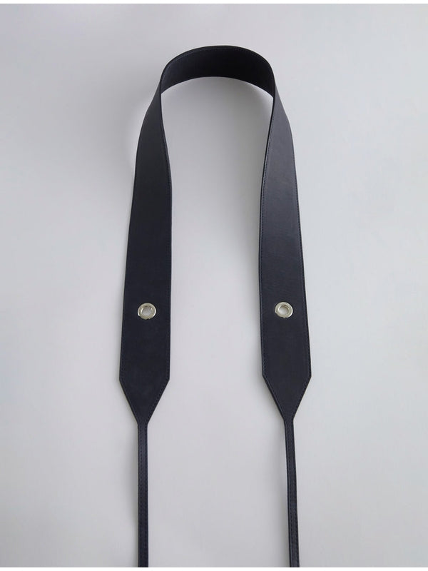 Trot Navy Leather Belt