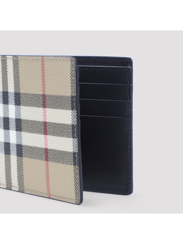 Burberry Checked Beige Wallets