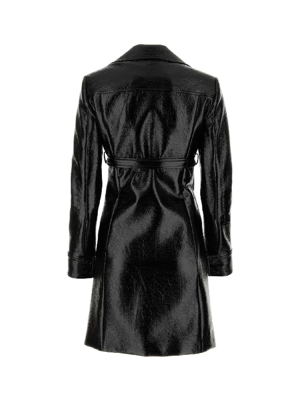 Belted Detail Heritage Vinyl Coat