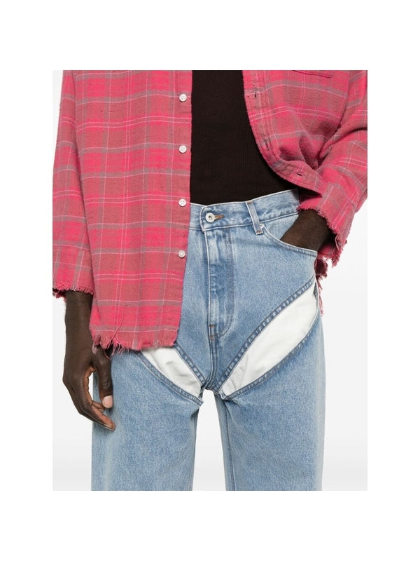 Evergreen Cut-Out Denim Pants