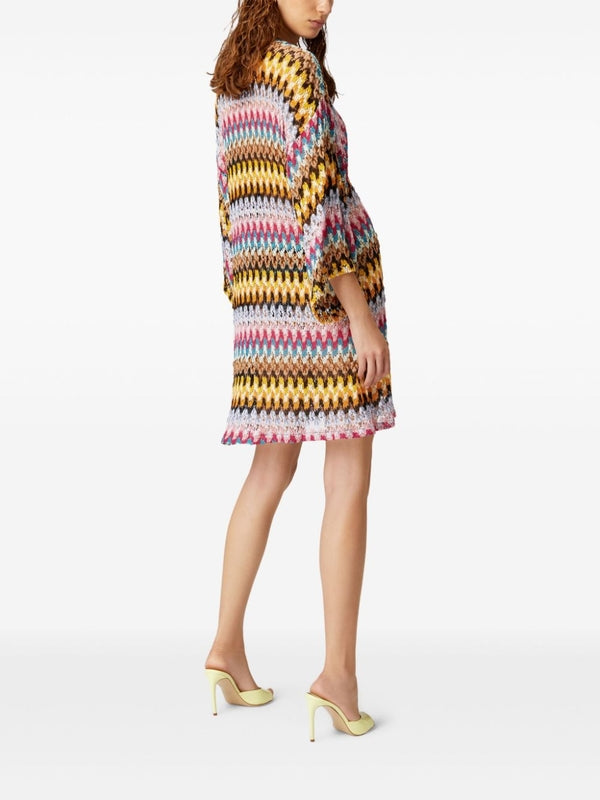 Crochet Knit
  Cover-Up Midi Kaftan