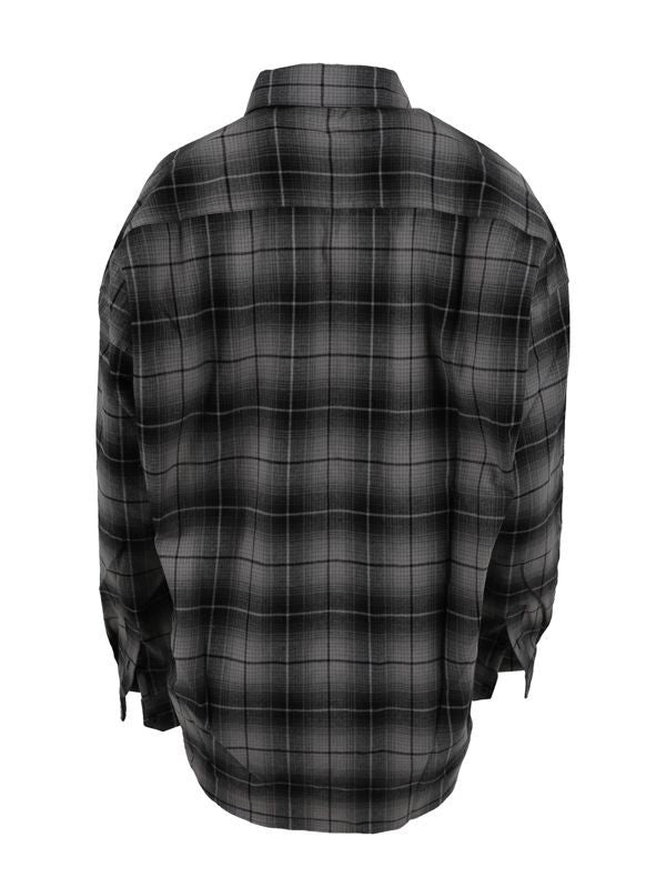 Deconstructed Check Pattern Shirt