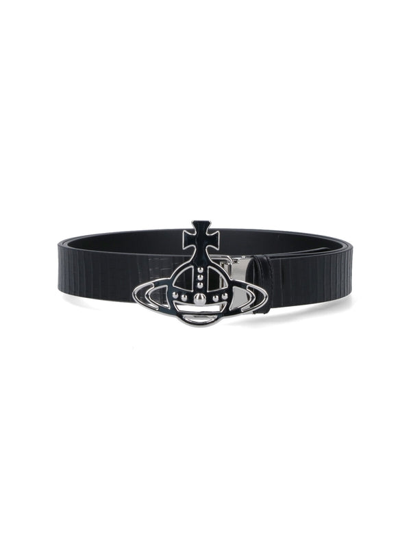 Vivienne Westwood Black Leather Belts