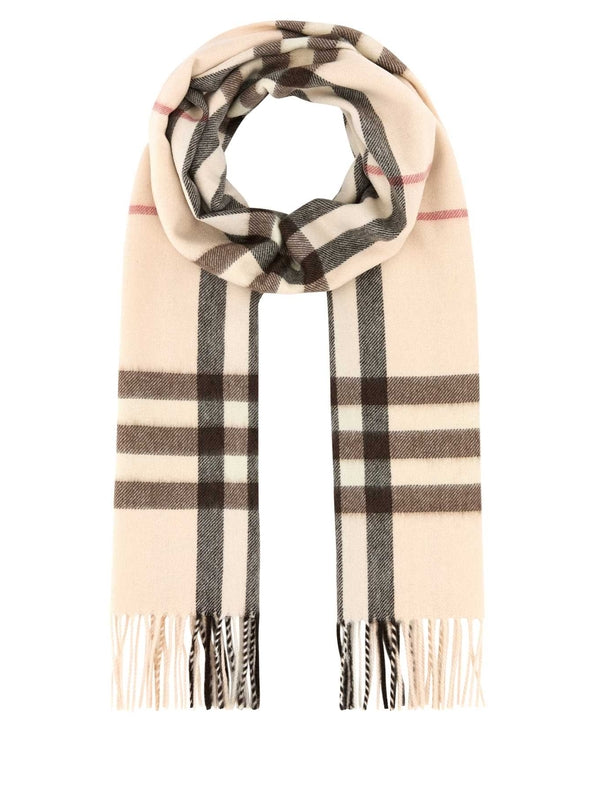 Check Cashmere Scarf