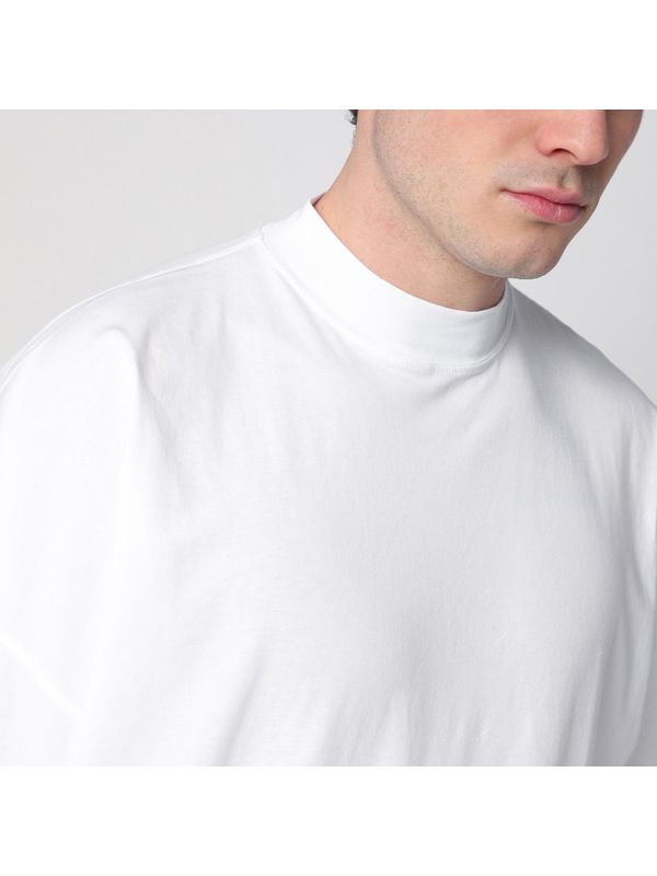 Wide Cotton Short-sleeve T-shirt