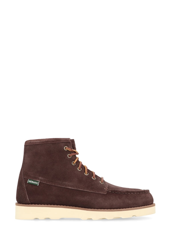 Sebago Brown Lace-Up Boots