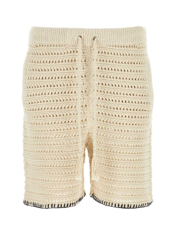 Crochet Knit Bermuda Shorts