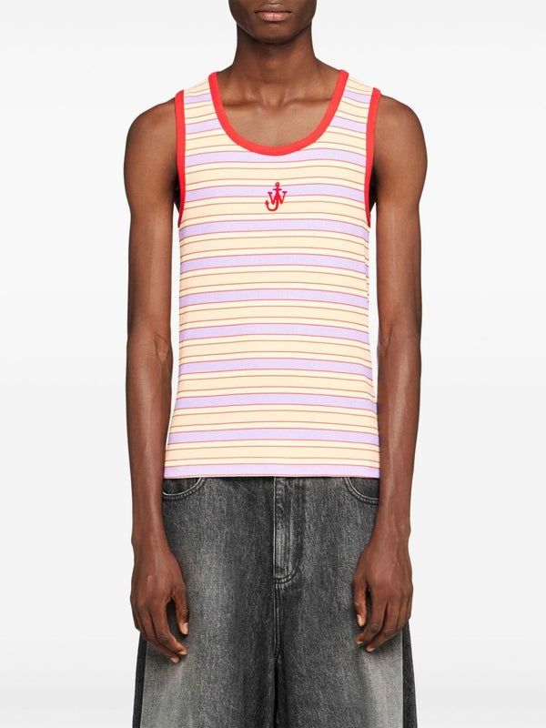 Anchor Logo Stripe Tank Top