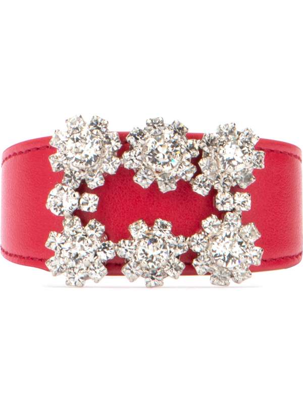 Crystal Flower Strass Buckle Bracelet