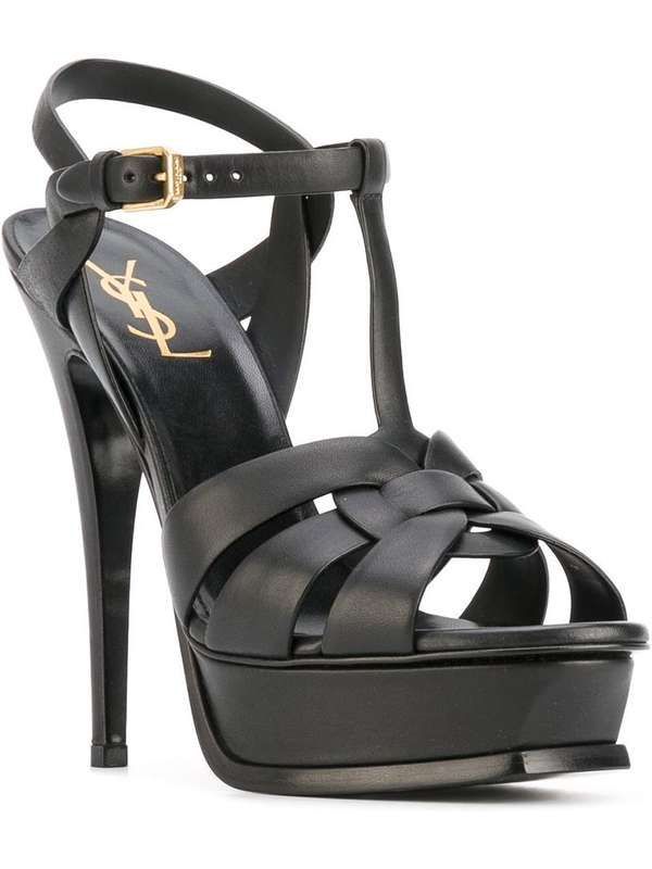 Tribute Leather Sandal Heel