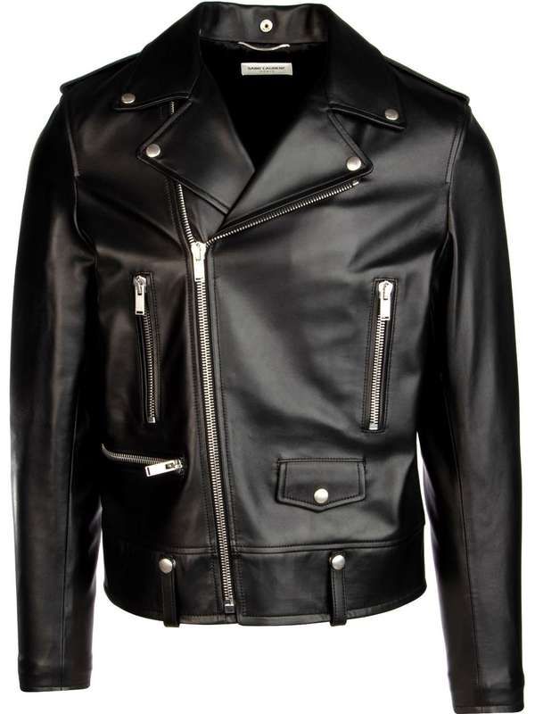 Black Leather Biker Jacket