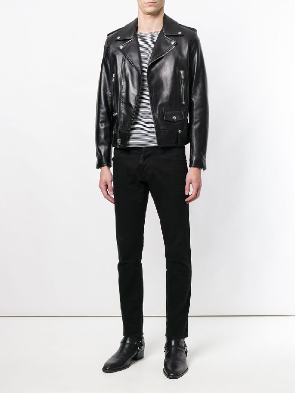 Black Leather Biker Jacket