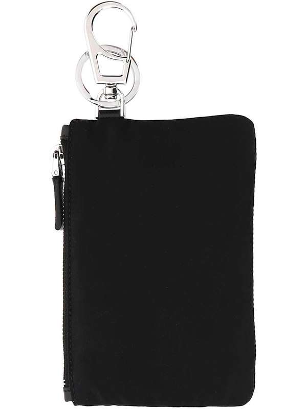 Triangle Logo Black Pouch Keyring