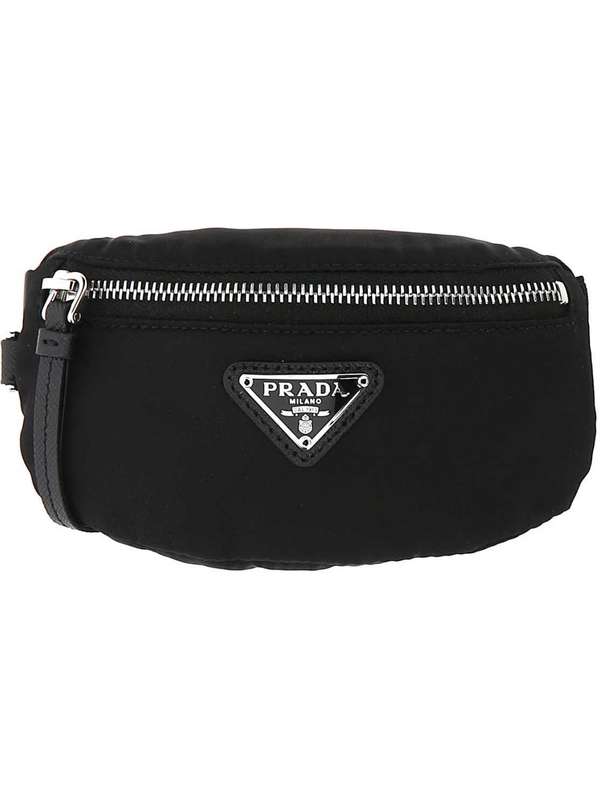 Triangle Logo Re-Nylon Banded Mini Pouch