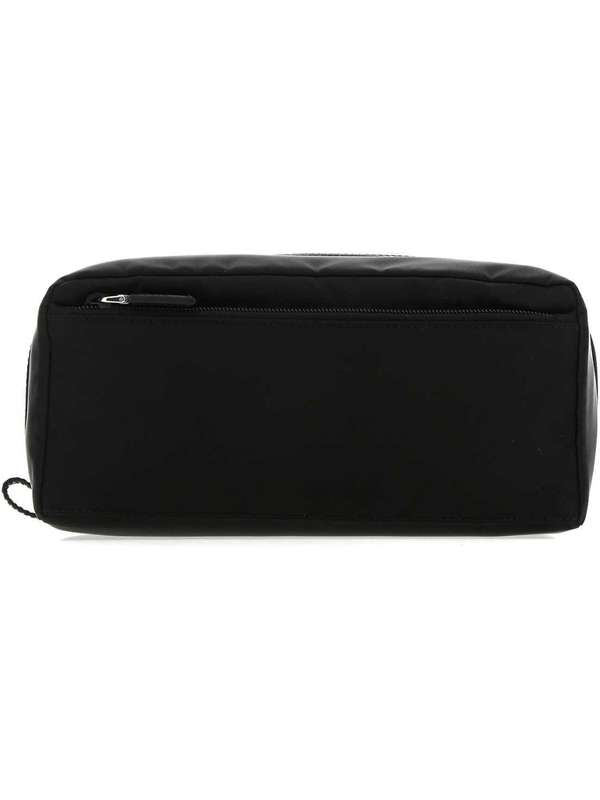 Triangle Logo Black Cosmetic Pouch