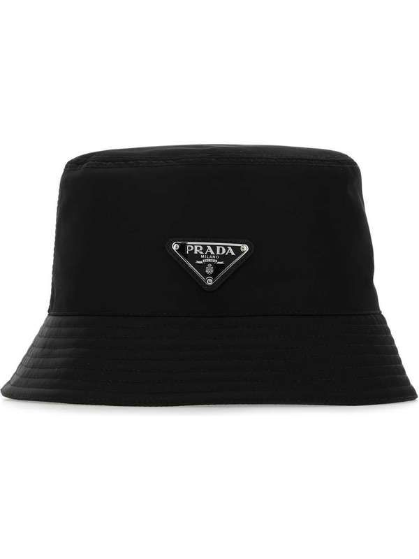 Triangle Logo Black Re-Nylon Bucket Hat