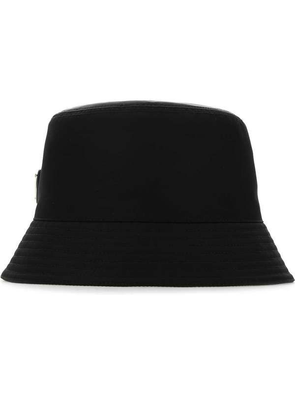 Triangle Logo Black Re-Nylon Bucket Hat