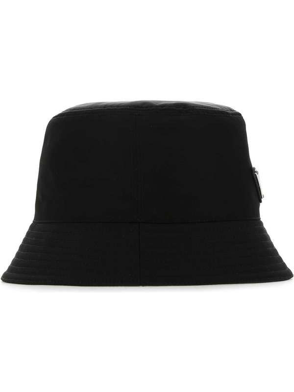 Triangle Logo Black Re-Nylon Bucket Hat