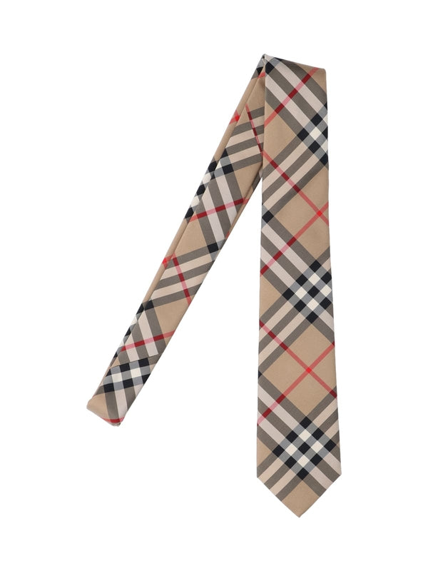 Check Pattern Silk Tie