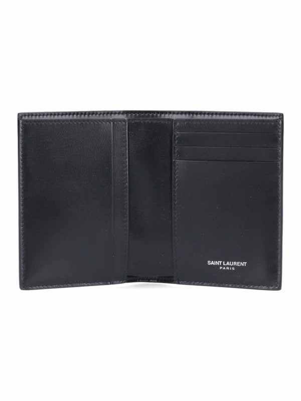 Cassandra Logo Leather Bi-Fold Wallet