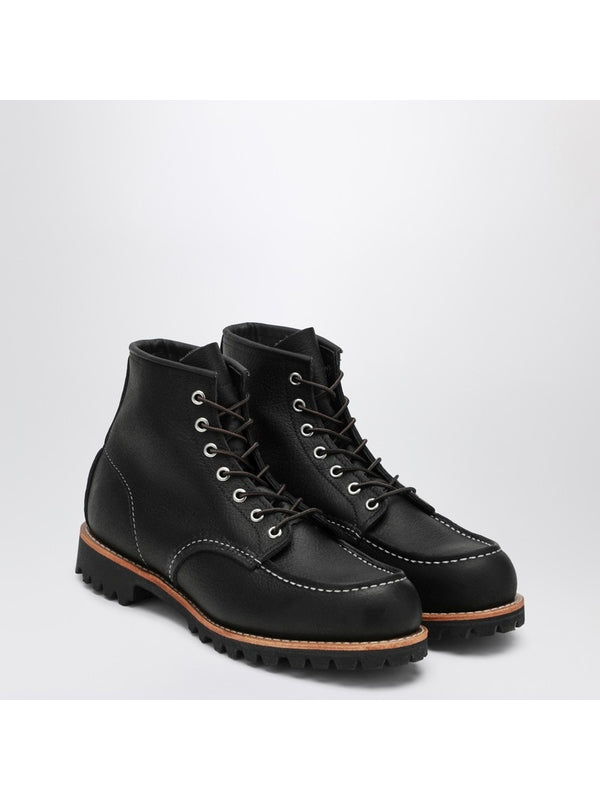 Red Wing Black Lace-Up Boots