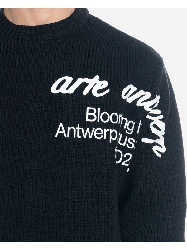 Logo Printed Cotton Knit