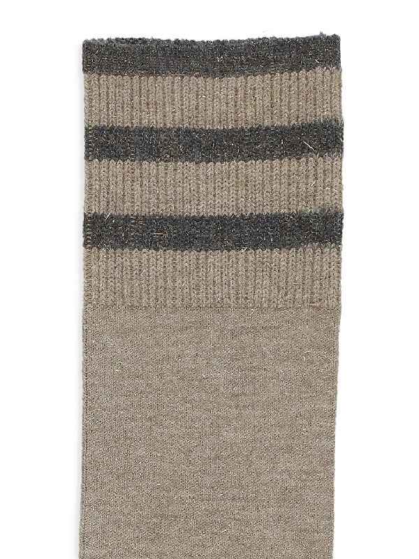 Stripe Cashmere Socks