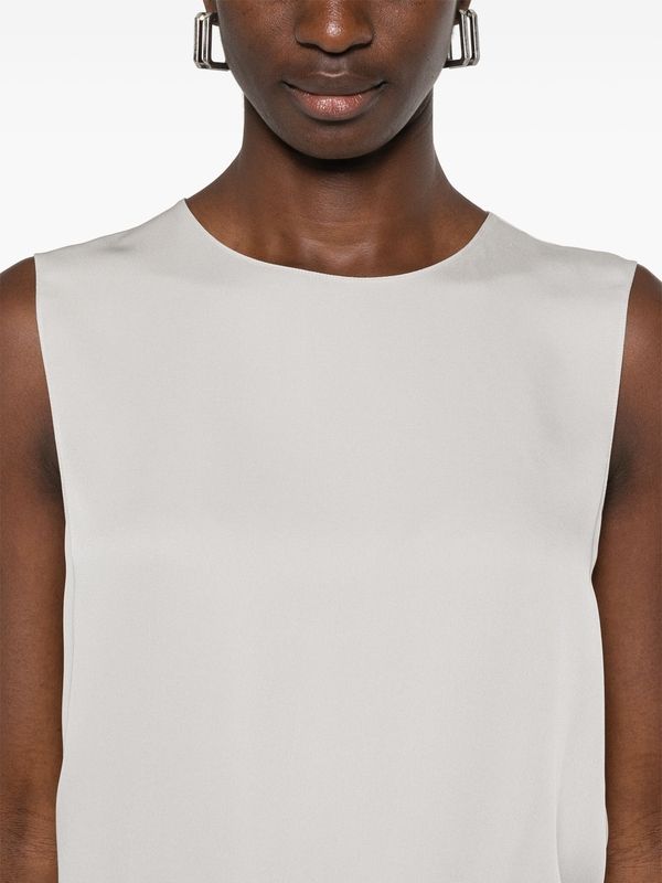 Silk Sleeveless Top